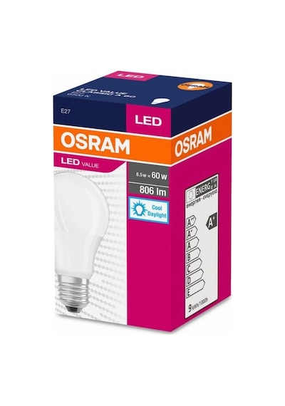 Osram 8.5w Led Value Ampul E27 Beyaz Işık