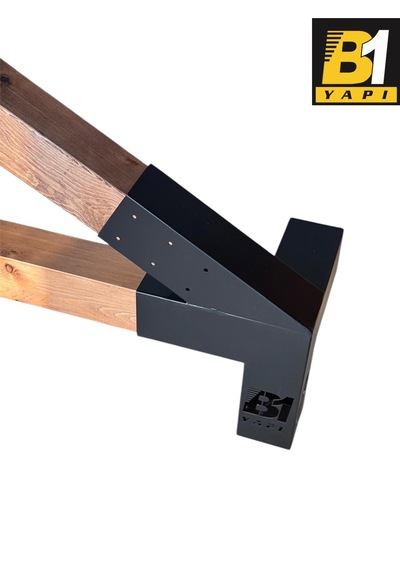Pergola Kamelya 4 Kollu Açılı Kenar Bağlantı Aparatı Sağ