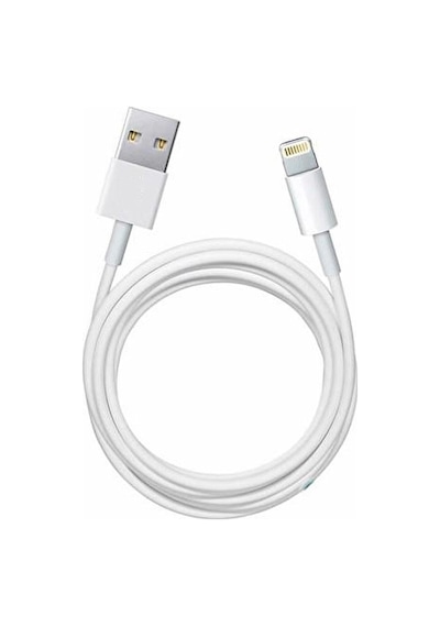 Şarj Kablosu Fast Apple Uyumlu iPhone iOS Beyaz 1Mt Etc-7