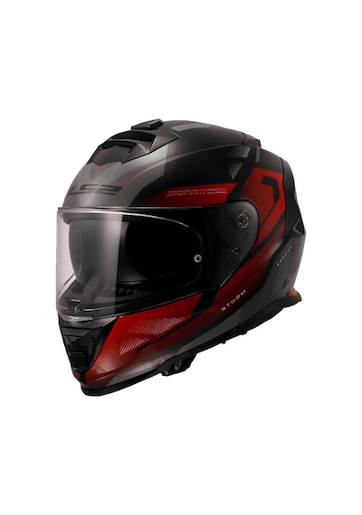 Ls2 Storm 2 Kronos Kırmızı-gri Kask Kırmızı