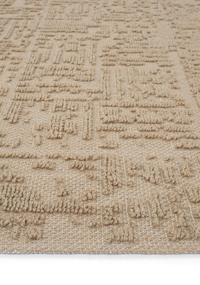 Cool Halı Rustika Bej Jüt Halı Eskitme Vintage Etnik İskandinav Tarzı Kaymaz Dekoratif Jüt Kilim
