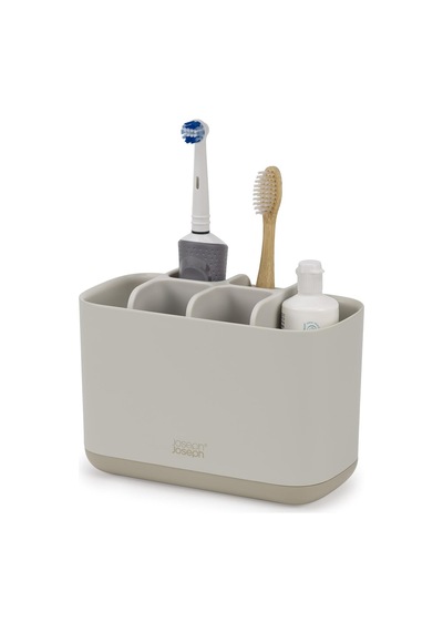 Joseph Joseph Easy-store Caddy Diş Fırçası Tutucu, Banyoda Saklama, Küçük, Mat Siyah