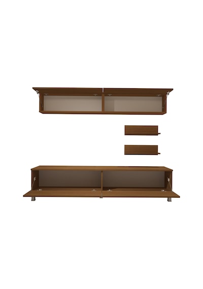 Decoraktiv Eko 5 Mdf Std Krom Ayaklı Tv Ünitesi Tv Sehpası Ceviz