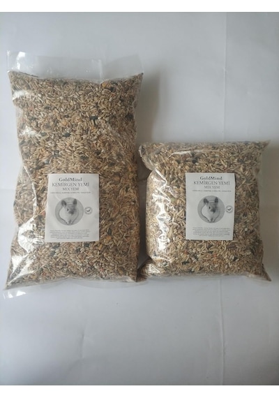 Goldmind Mix Kemirgen Yemi, Chinchilla, Hamster, Tavşan Ve Guinea Pig İçin 16 Çeşit Tahıl Karışımı 2 Kg