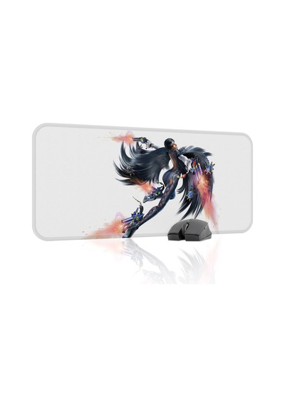 Bayonetta Kaymaz Dikişli Kauçuk Oyuncu Mousepad V2 - 70x30 Xl Gaming Mouse Pad Fare Altlığı