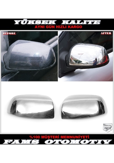 Ford Fusion Krom Ayna Kapağı 2 Prç.2008 Ve Üzeri Paslanmaz Çelik