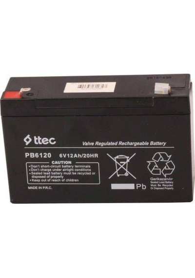 6 Volt 12 Amper Kuru Akü Pilsan Akülü Çocuk Araba Akü Pil Batary (547307863)