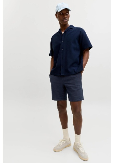 Jack & Jones Jpstjaıden Waffle Dokulu Erkek Şort Lacivert