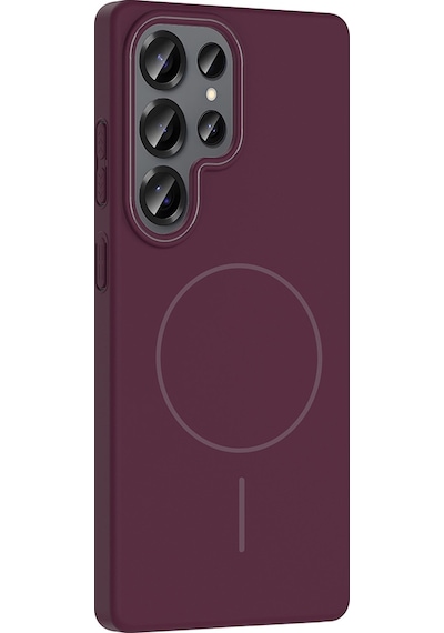 Galaxy S25 Ultra Uyumlu Kılıf Magsafe Şarj Özellikli Zore Ruby Silikon Kapak - Lacivert Lacivert