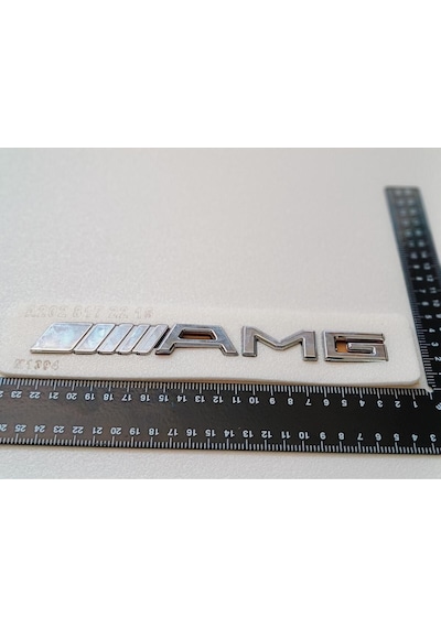 Mercedes 140 Uyumlu Amg Krom Bagaj Yazısı Düz Tip 3m 3d Abs