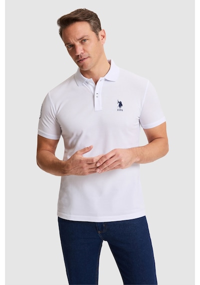 U.s. Polo Assn. Erkek Beyaz Tişört Basic 50326920-vr013