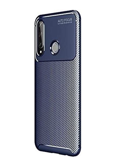 Apsuwa Huawei Y6p Kılıf Negro Karbon Fiber Silikon