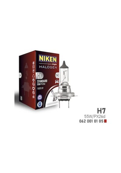 H7 Far Ampülü Halojen 1 Adet Px26d 12v