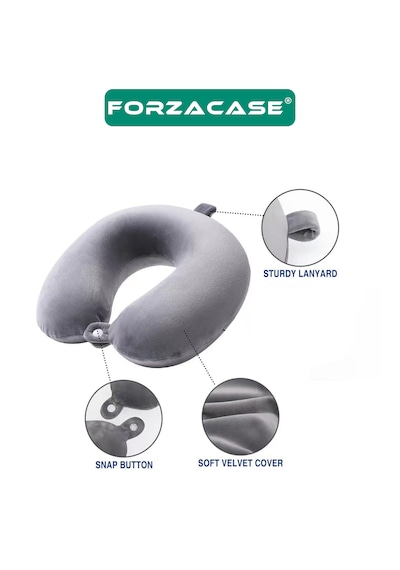 Forzacase Ortopedik Seyahat Yastığı Yolculuk Boyun Yastığı Fc1004