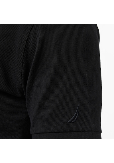 Nautica Erkek Siyah Regular Fit Polo Yaka T-shirt Düz K65000t Siyah