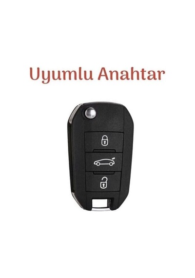 Citroen Yeni C3 Aircross Silikon Anahtar Koruma Kılıfı Siyah Renk