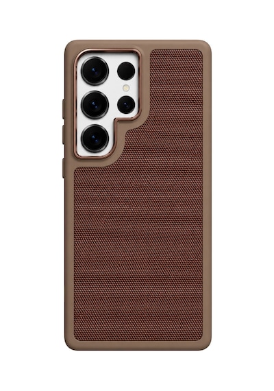 Nettech Samsung Galaxy S25 Ultra Uyumlu Nt-n121 Deri Arka Koruma Kılıf - Kahverengi