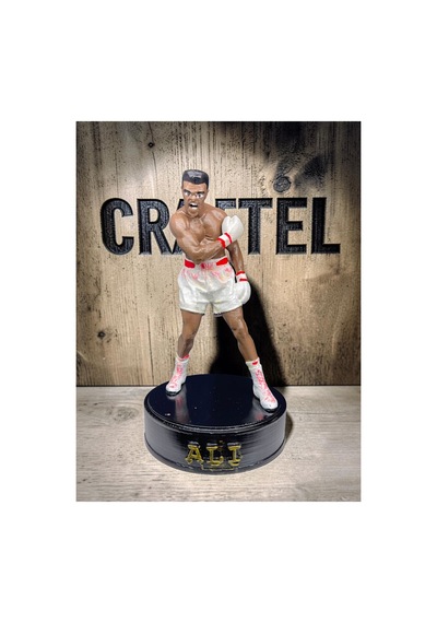 Muhammed Ali Boksör Efsanevi Sporcu Özel Altlıklı 3d Figür El Boyaması 15 Cm