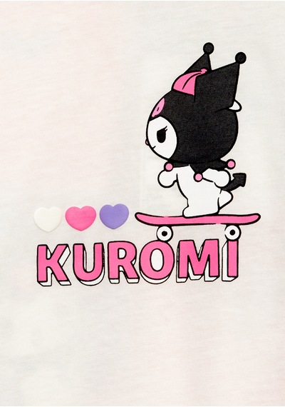 Mavi - Kuromi Baskılı Ekru Tişört 7610456-70057