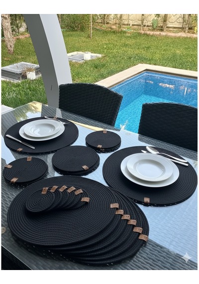 Supla Takımı, 6 Kişilik, Amerikan Servis Siyah