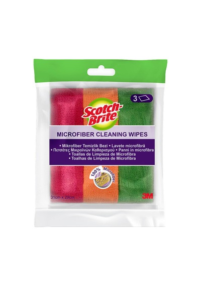 2 Adet Scotch Brite Mikrofiber Bez 3'lü Çok Renkli