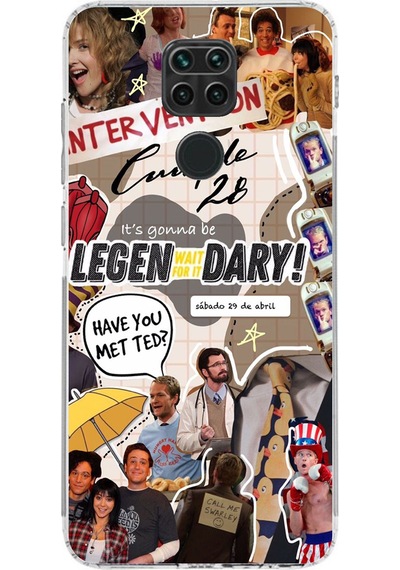 Redmi Note 9 Uyumlu Retro Gazete How İ Met Your Mother Tasarımlı Baskılı Silikon Kılıf Renkli