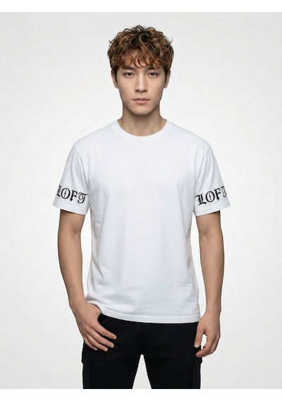LOFT Loose Fit Erkek Tshirt K.kol Lf2042372 Q1.v1 Beyaz