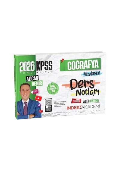 2026 Kpss Coğrafya Akademisi Video Ders Notları - Alican Demir İndeks Akademi Yayıncılık