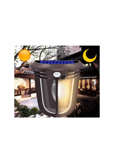 Güneş Enerjili Hareket Sensörlü, Cob Led Duvar Aplik/gt-sl18