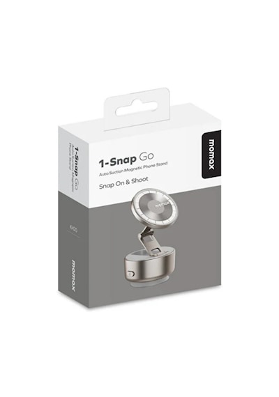 Momax 1-snap Go Otomatik Vakumlu Manyetik Telefon Standı Titanium Siyah