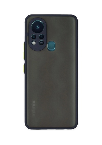 İnfinix Hot 11s Kılıf Montreal Silikon Kapak - Lacivert Düz Renkli