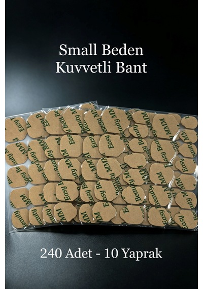 240 Adet Çok Kuvvetli Small Beden 3m Takma Tırnak Yapıştırıcı Bant Cilde Zarar Vermez Small
