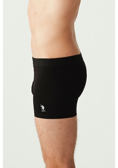 U.S. Polo Assn. Erkek Siyah 3 Lü Boxer 80173 Siyah