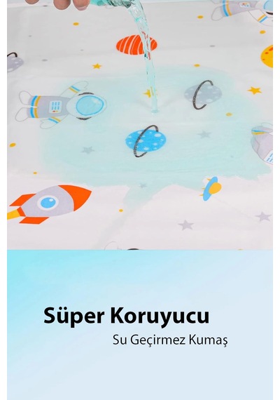 Matgo Baby Ördek Arabalı Bebek Alt Açma Matı Minderi Yıkanır Sıvı Geçirmez Bakım Pad Örtüsü 35x65cm