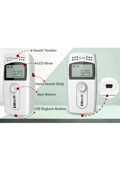 Rc-4 Mini Sıcaklık Kayıt Cihazı Datalogger