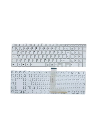 Toshiba Uyumlu Satellite L50-A, L55-A Notebook Klavyesi (Beyaz TR)