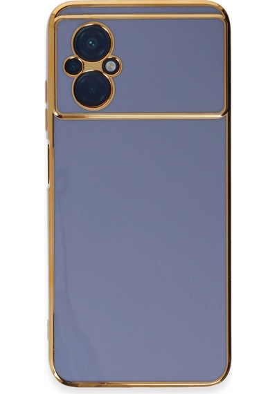 Xiaomi Poco M5 Kılıf Volet Silikon - Mavi Çr