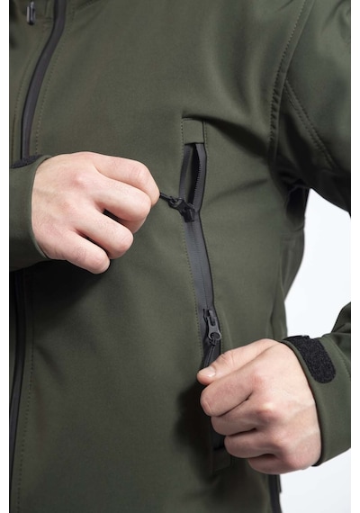 Vav Wear Tactical Outdoor Softshell Erkek Mont Shellht04 Haki