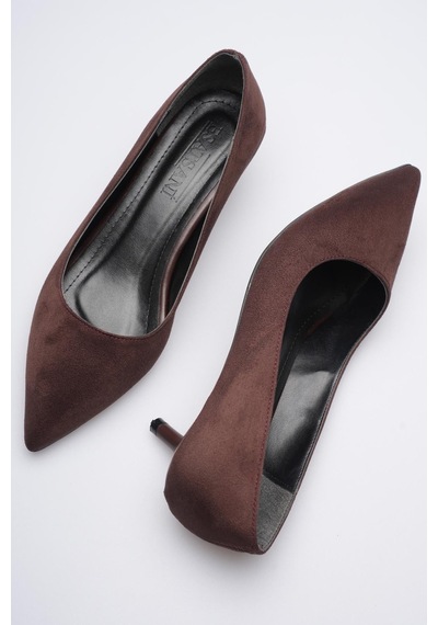 Esatsani Kahverengi Süet Sivri Burun Alçak Topuk 4 Cm Stiletto Dores Kadın Ayakkabı Kahverengi Süet Esatsani Kahverengi Süet Sivri Burun Alçak Topuk 4 Cm Stiletto Dores Kadın Ayakkabı Kahverengi Süet