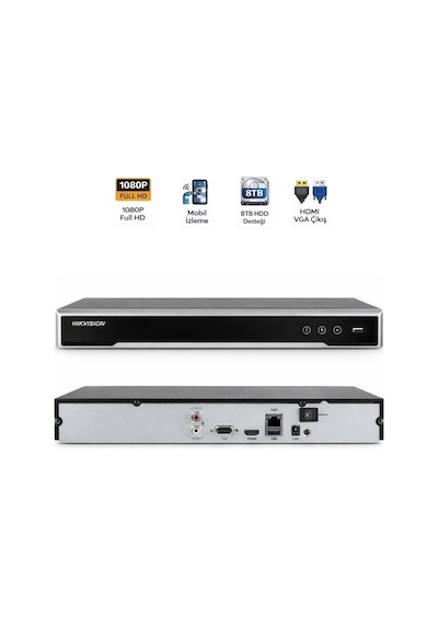 Ds-7616nı-q1 16 Kanal Nvr 160mbps Bant Genişliği