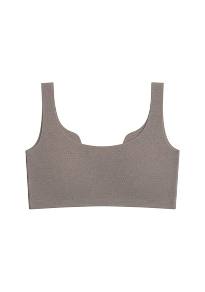 Cottonill Seamless Bra - Virela Vizon Lazer Kesim Önden Düğmeli Büyük Beden Kadın Sütyen