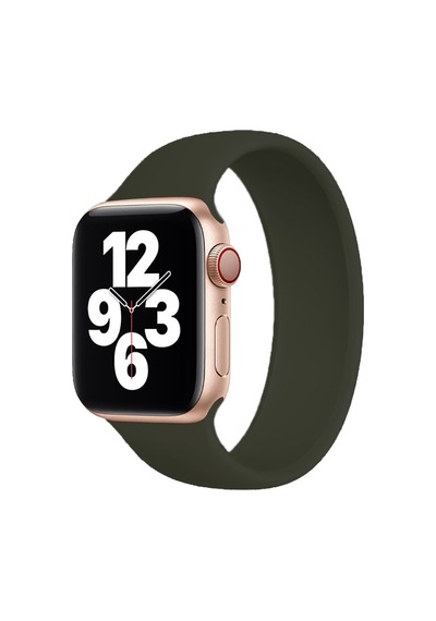 E2M Apple Uyumlu  Watch 42-44mm KRD-18 Silikon L Petrol Ye