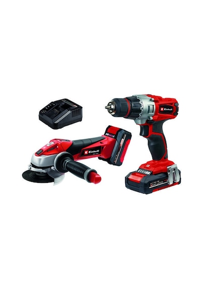 Einhell TE-TK 18 Li Kit CD+AG 1x1.5 Ah + 1x3.0 Ah Akülü Matkap + Taşlama - 4257211