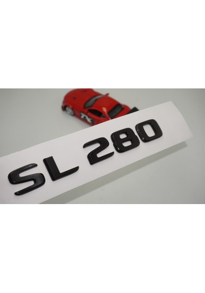 SL 280 Bagaj Parlak Siyah ABS 3M 3D Yazı Logo