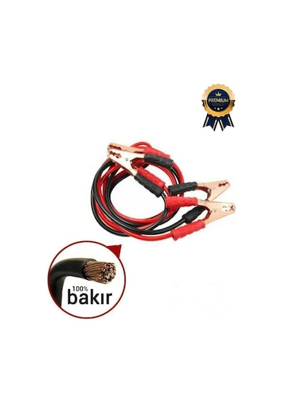 Çantalı %100 Bakır Kalın Kablo Ve Hızlı Şarj Güçlü 1200 Amper Oto Araç Akü Şarj Takviye Kablosu 2m