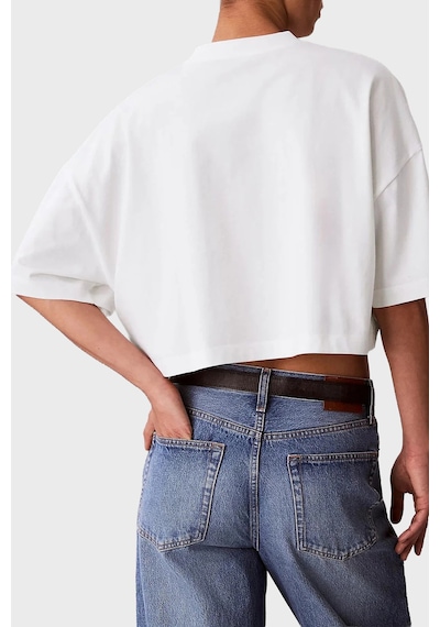 Calvin Klein Bayan T Shirt Lv047f813g Yaf Beyaz