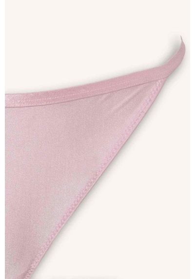 Defacto Dantel Detaylı Saten Brazılıan Açık Pembe Külot G1140ax26sppn648 Pembe-pn648