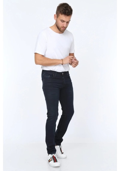 Digital Jeans Örme Hamur Kumaş Dar Kesim Slim Fit Erkek Kot Pa Haki Açık Gri