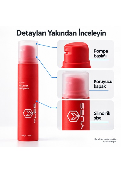 Yues Red Velvet Florürlü Pompalı Diş Macunu 60 G Beyazlatma