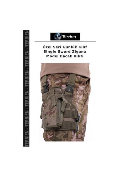 Terrien Özel Seri Günlük Kılıf Single Sword Zigana Model Bacak Kılıfı Çok Renkli
